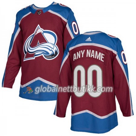Colorado Avalanche Hockeydrakt Custom 2017-2018 Rød Adidas Authentic - Herre